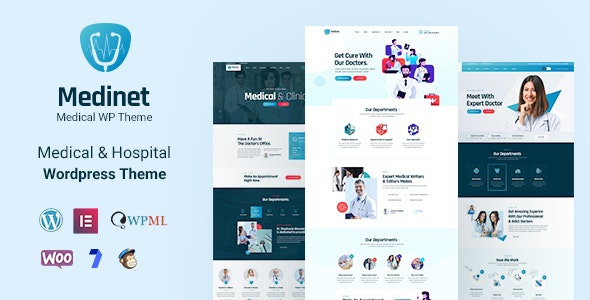 ThemeForest Medinet - Download Medical and Health WordPress Theme + RTL