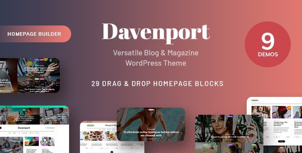 ThemeForest Davenport - Download Versatile Blog and Magazine WordPress Theme