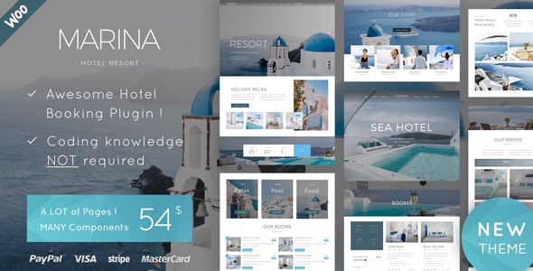 ThemeForest Marina - Download Hotel Resort WordPress Theme