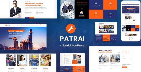 ThemeForest Patrai Industry - Download Industrial Manufacturer WordPress Theme