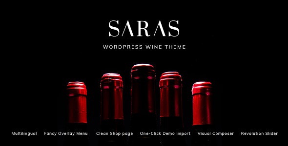 ThemeForest Saras - Download Wine WordPress Theme