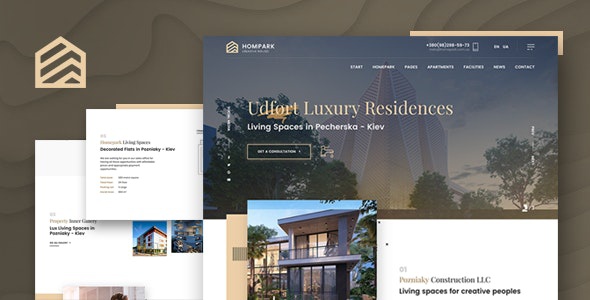 ThemeForest Hompark - Download Real Estate & Luxury Homes WordPress Theme