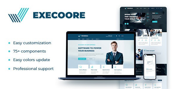 ThemeForest Execoore - Download Technology And Fintech WordPress Theme
