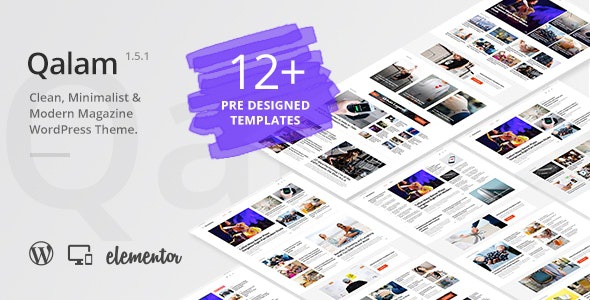 ThemeForest Qalam - Download NewsPaper and Magazine WordPress Theme