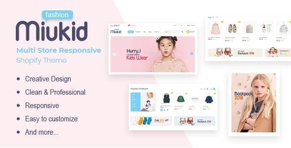 ThemeForest MiuKid - Download Multi Store Responsive Shopify Theme