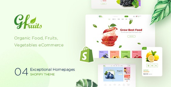 ThemeForest GFruits - Download Food eCommerce Shopify Theme