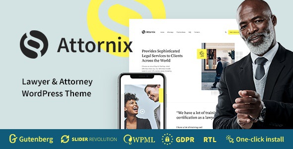 ThemeForest Attornix - Download Lawyer WordPress Theme