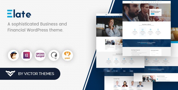 ThemeForest Elate - Download Financial Consulting WordPress Theme