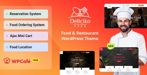 ThemeForest Deliciko - Download Restaurant WordPress Theme