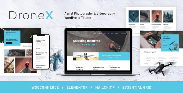 ThemeForest DroneX - Download Aerial Photography & Videography WordPress Theme
