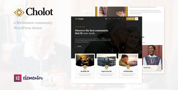 ThemeForest Cholot - Download Retirement Community WordPress Theme