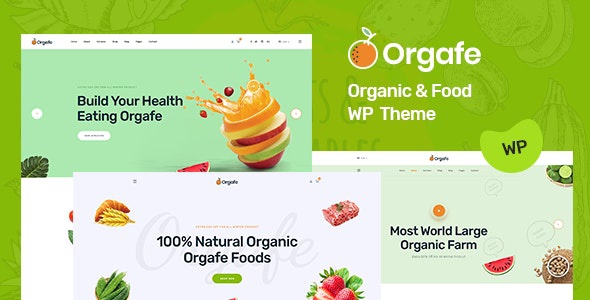 ThemeForest Orgafe - Download Organic Food WordPress Theme