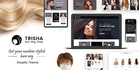 ThemeForest Trisha - Download Hair Weave, Hair Wig, Extensions Marketplace Shopify Theme