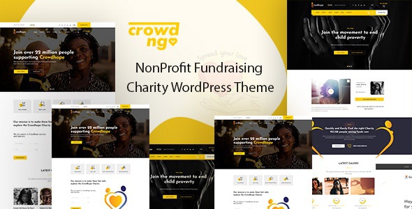 ThemeForest Crowdngo - Download Fundraising Charity WordPress Theme
