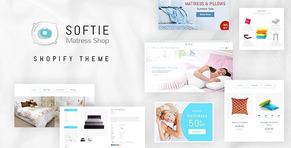 ThemeForest Softie - Download Shopify Theme for Beds, Pillows Mattress & Interior Shop