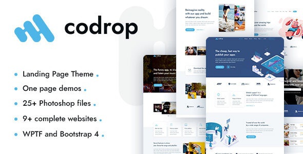 ThemeForest Codrop - Download App Landing Page WordPress Theme