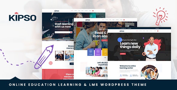 ThemeForest Kipso - Download Education LMS WordPress Theme