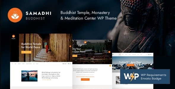 ThemeForest Samadhi - Download Oriental Buddhist Temple WordPress Theme
