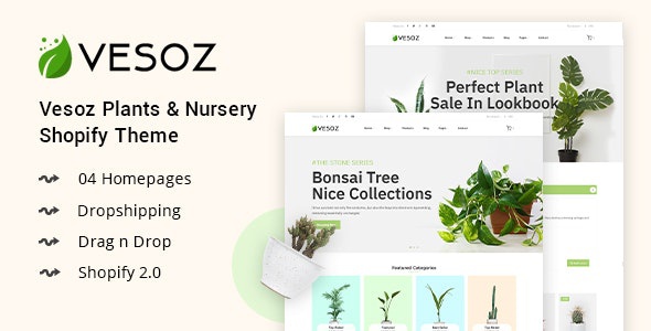 ThemeForest Vesoz - Download Plants And Nursery Shopify Theme
