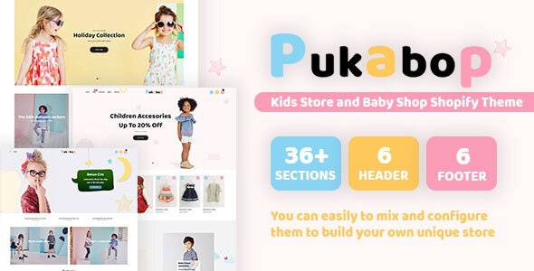 ThemeForest Pukabop - Download Kids Store and Baby Shop Shopify Theme