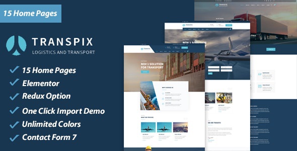 ThemeForest Transpix - Download Logistics Warehouse WordPress Theme