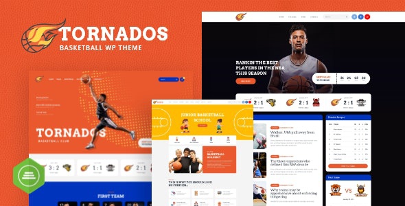 ThemeForest Tornados - Download Basketball NBA Team WordPress Theme