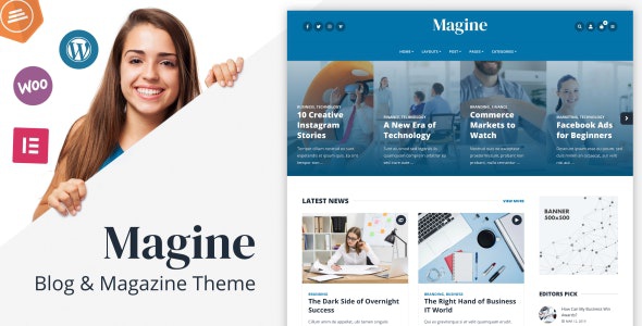 ThemeForest Magine - Download Business Blog WordPress Theme