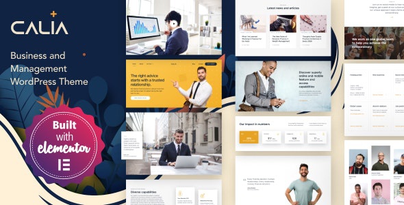 ThemeForest Calia - Download Business and Management WordPress Theme