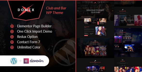 ThemeForest Domex - Download Night Club WordPress Theme