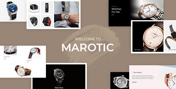 ThemeForest Marotic - Download Minimal & Clean Watch Store Shopify Theme