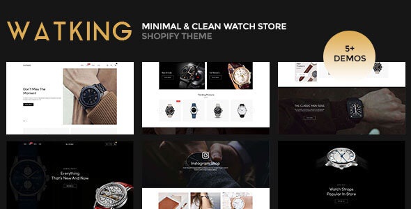 ThemeForest Watking - Download Minimal & Clean Watch Store Shopify Theme