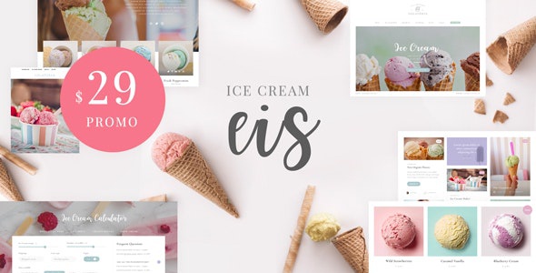 ThemeForest Eis - Download Ice Cream Shop WordPress Theme