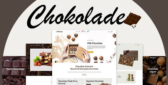 ThemeForest Chokolade - Download Chocolate Sweets & Candy And Cake Shopify Theme