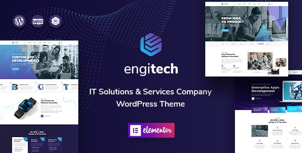 ThemeForest Engitech - Download IT Solutions & Services WordPress Theme