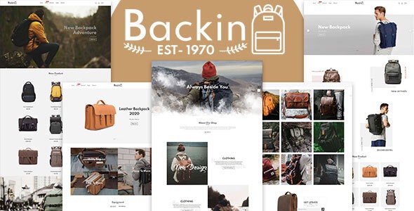 ThemeForest Backin - Download Bags And Backpack Modern Shopify Theme