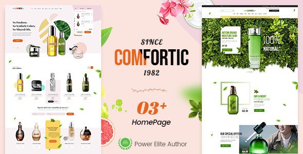ThemeForest Comfortic - Download Clean Responsive Beauty & Cosmetic Shopify Theme