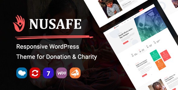 ThemeForest Nusafe - Download Responsive WordPress Theme for Donation & Charity