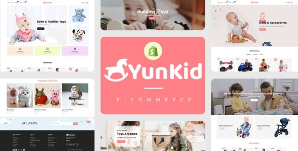 ThemeForest Yunkid - Download Kids Toys Store Responsive Shopify Theme