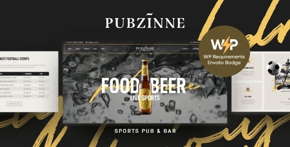 ThemeForest Pubzinne - Download Sports Bar WordPress Theme