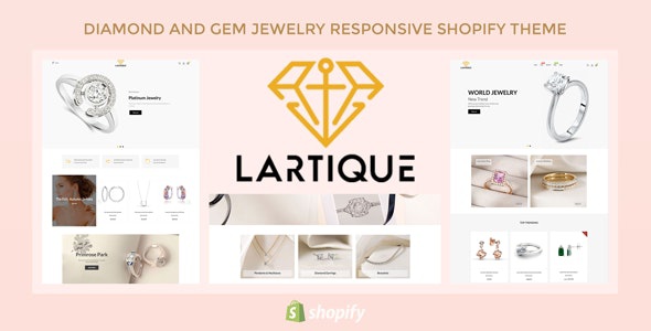 ThemeForest Lartique - Download Diamond And Gem Jewelry Responsive Shopify Theme