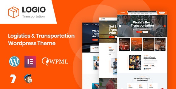 ThemeForest Logio - Download Logistics & Transportation WordPress Theme