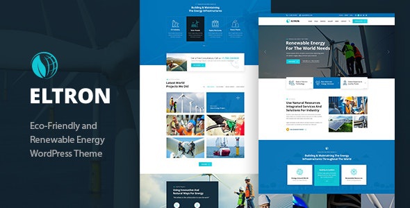 ThemeForest Eltron - Download Solar Energy WordPress Theme