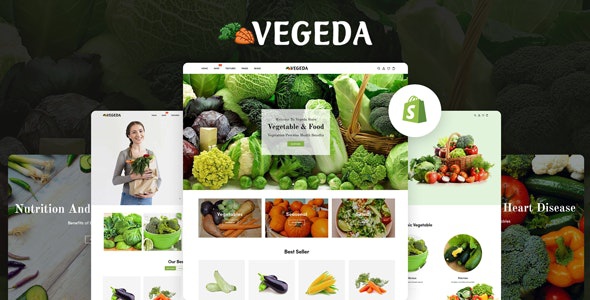 ThemeForest Vegeda - Download Vegetables And Organic Food eCommerce Shopify Theme