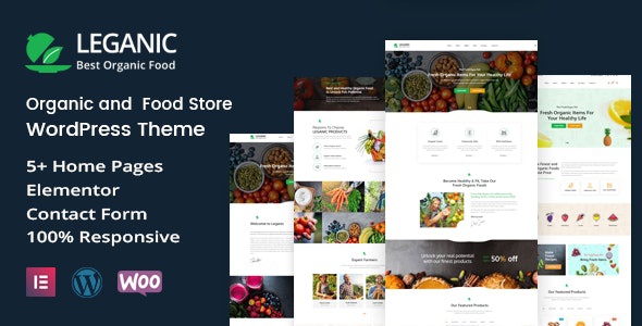 ThemeForest Leganic - Download Organic and Food Store WordPress Theme