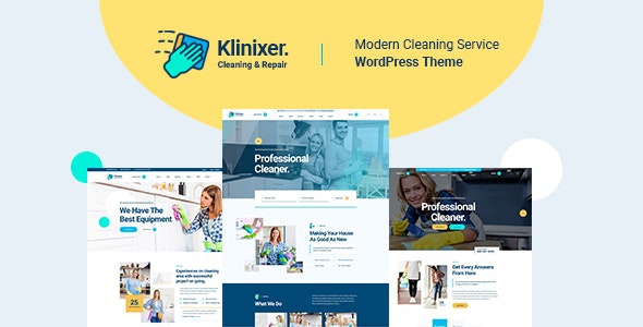 ThemeForest Klinixer - Download Cleaning Services WordPress Theme + RTL