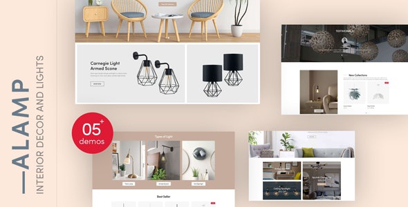 ThemeForest Alamp - Download Interior Decor and Lights Responsive Shopify Theme