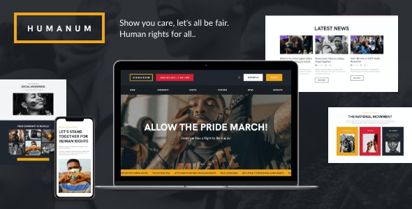 ThemeForest Humanum - Download Human Rights WordPress Theme