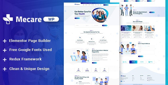 ThemeForest Mecare - Download Hospital and Health WordPress Theme