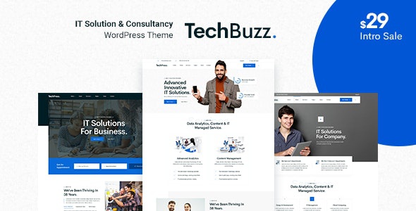 ThemeForest BngTech - Download IT Solutions WordPress Theme