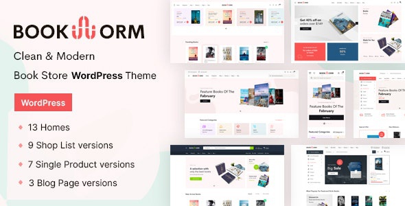 ThemeForest Bookworm - Download Bookstore & Bookshop WooCommerce WordPress Theme